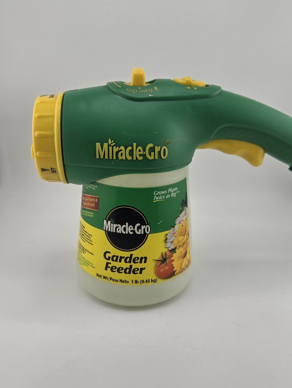 Miracle-Gro Garden Feeder Hose-End Sprayer 3 Spray Patterns Empty